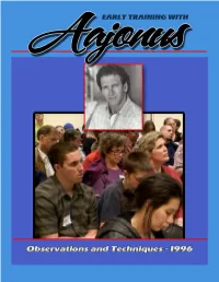 Early Training with Aajonus. Observations and Techniques - 1996