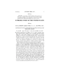 Hall Street Associates, LLC V. Mattel, Inc