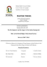 Master Thesis