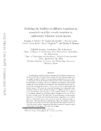 Modeling the Ballistic-To-Diffusive Transition in Nematode Motility