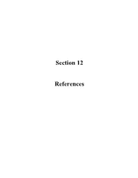 Section 12 References