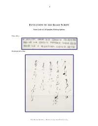 Variations and Evolution of the Elian Script