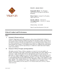3E 05.2 Ethical Conduct and Performance