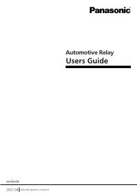 Automotive Relay Users Guide