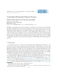 Convoluted Fractional Poisson Process
