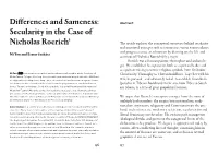 Differences and Sameness