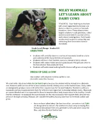 Milky Mammals Let’S Learn About Dairy Cows