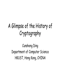 A Brief History of Cryptography