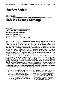 Exit the Second Coming? N. T. Wright's Jesus and the Victory of God 281