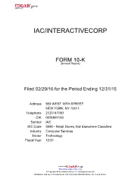 Iac/Interactivecorp