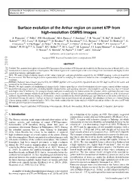 Surface Evolution of the Anhur Region on Comet 67P from High-Resolution OSIRIS Images S