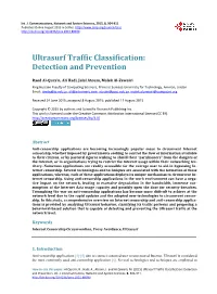 Ultrasurf Traffic Classification: Detection and Prevention