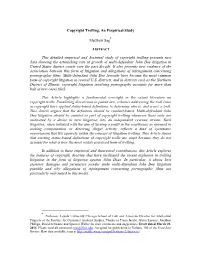 Copyright Trolling, an Empirical Study Matthew