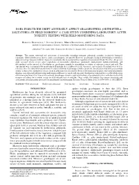 In Field Margins? a Case Study Combining Laboratory Acute Toxicity Testing with Field Monitoring Data