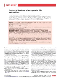 Successful Treatment of Unresponsive Thin Endometrium