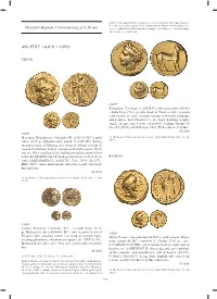 Eleventh Session, Commencing at 9.30 Am ANCIENT GOLD COINS