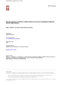Operator Approach to Effective Medium Theory to Overcome a Breakdown of Maxwell Garnett Approximation