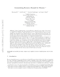 Axiomatizing Resource Bounds for Measure