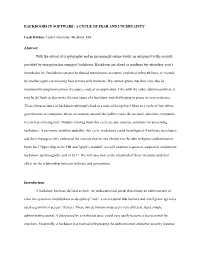 Backdoors in Software: a Cycle of Fear and Uncertainty