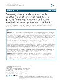 Screening of Copy Number Variants in the 22Q11.2 Region of Congenital