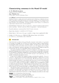 Characterizing Consensus in the Heard-Of Model