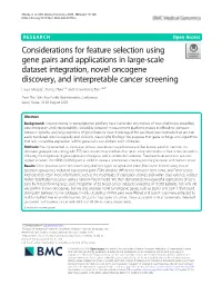 Considerations for Feature Selection Using Gene Pairs and Applications