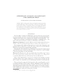 Intermediate Jacobians and Rationality Over Arbitrary Fields
