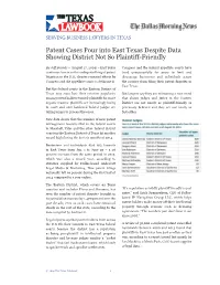 Patent Cases Pour Into East Texas Despite Data Showing District Not So Plaintiff-Friendly