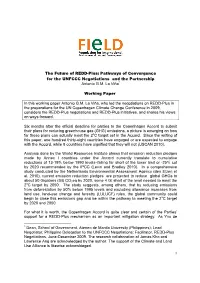 1 the Future of REDD-Plus