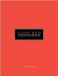 CODE R E D the Critical Condition of Health in Texas