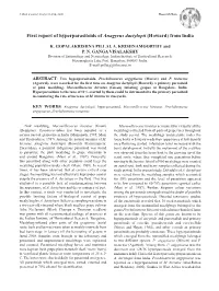 First Report of Hyperparasitoids of Anagyrus Dactylopii (Howard) from India