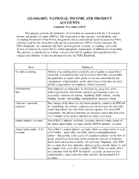 Glossary of Input-Output Terms