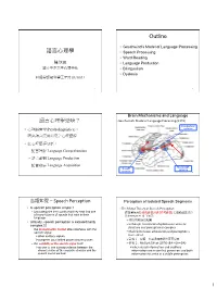 語言心理學 • Speech Processing • Word Reading 陳欣進 • Language Production 國立中正大學心理學系 • Bilingualism • Dyslexia 神經與認知科學工作坊 02/10/12