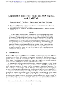 Alignment of Time-Course Single-Cell RNA-Seq Data with CAPITAL