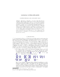 MONOIDAL SUPERCATEGORIES 1. Introduction 1.1. in Representation