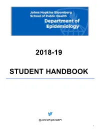 2018-19 Student Handbook