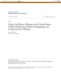 China's Soft Power Offensive in the United States