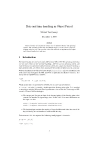 Date and Time Handling in Object Pascal