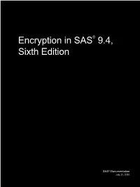 Encryption in SAS 9.4, Sixth Edition