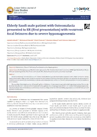 (First Presentation) with Recurrent Focal Seizures Due to Severe Hypomagnesemia