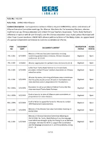 HSL.001 Folio Title: UMNO-MCA Alliance Content Description