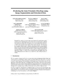 Predicting the Solar Potential of Rooftops Using Image Segmentation and Structured Data