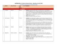 AMTRAK Return to Service Station Events