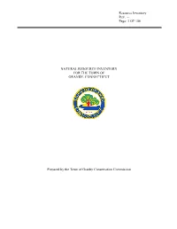1 of 106 Natural Resource Inventory For