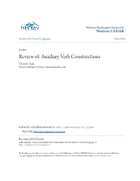 Auxiliary Verb Constructions Edward J