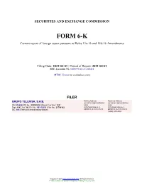 GRUPO TELEVISA, S.A.B. Form 6-K Current Event Report Filed 2021-04