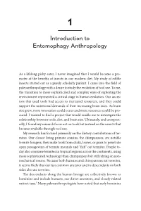 Introduction to Entomophagy Anthropology