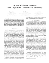 Neural Word Representations from Large-Scale Commonsense Knowledge