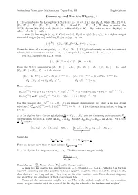 Symmetry and Particle Physics, 4