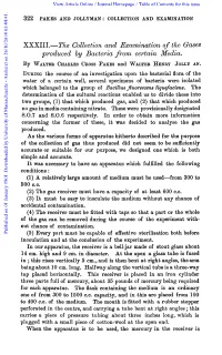 XXXIK-The Collection and Examination of the Gases Produced by Bacteria from Certain Media
